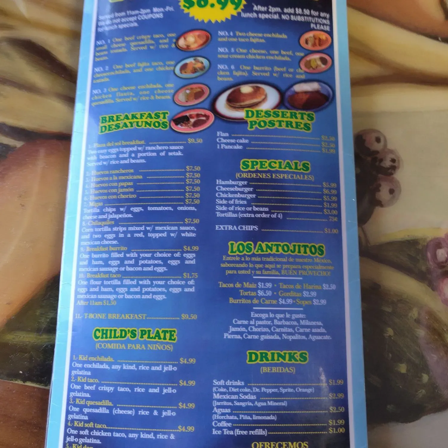 Menu 1