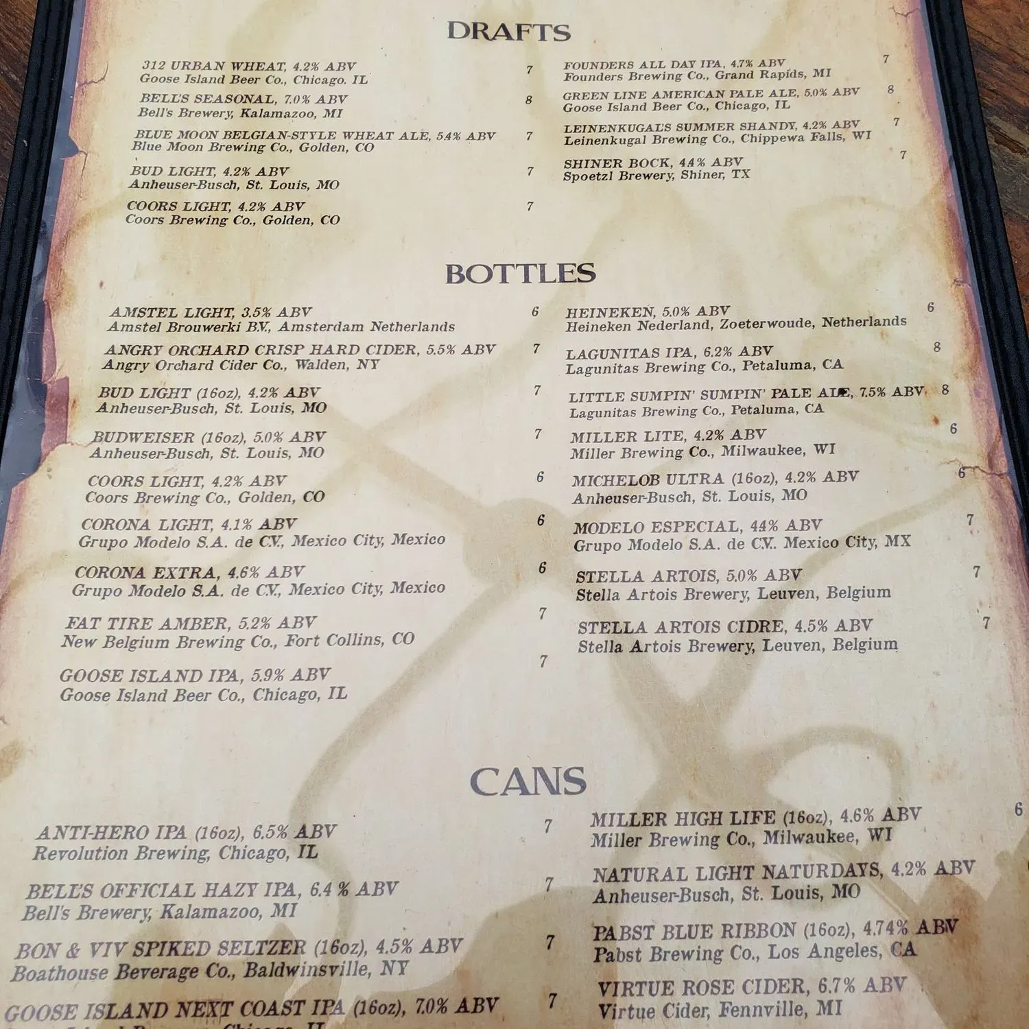 Menu 2