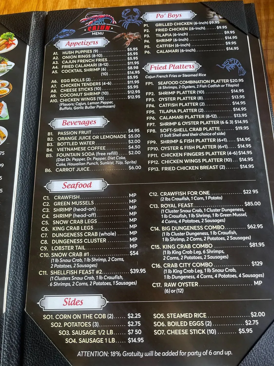 Menu 5