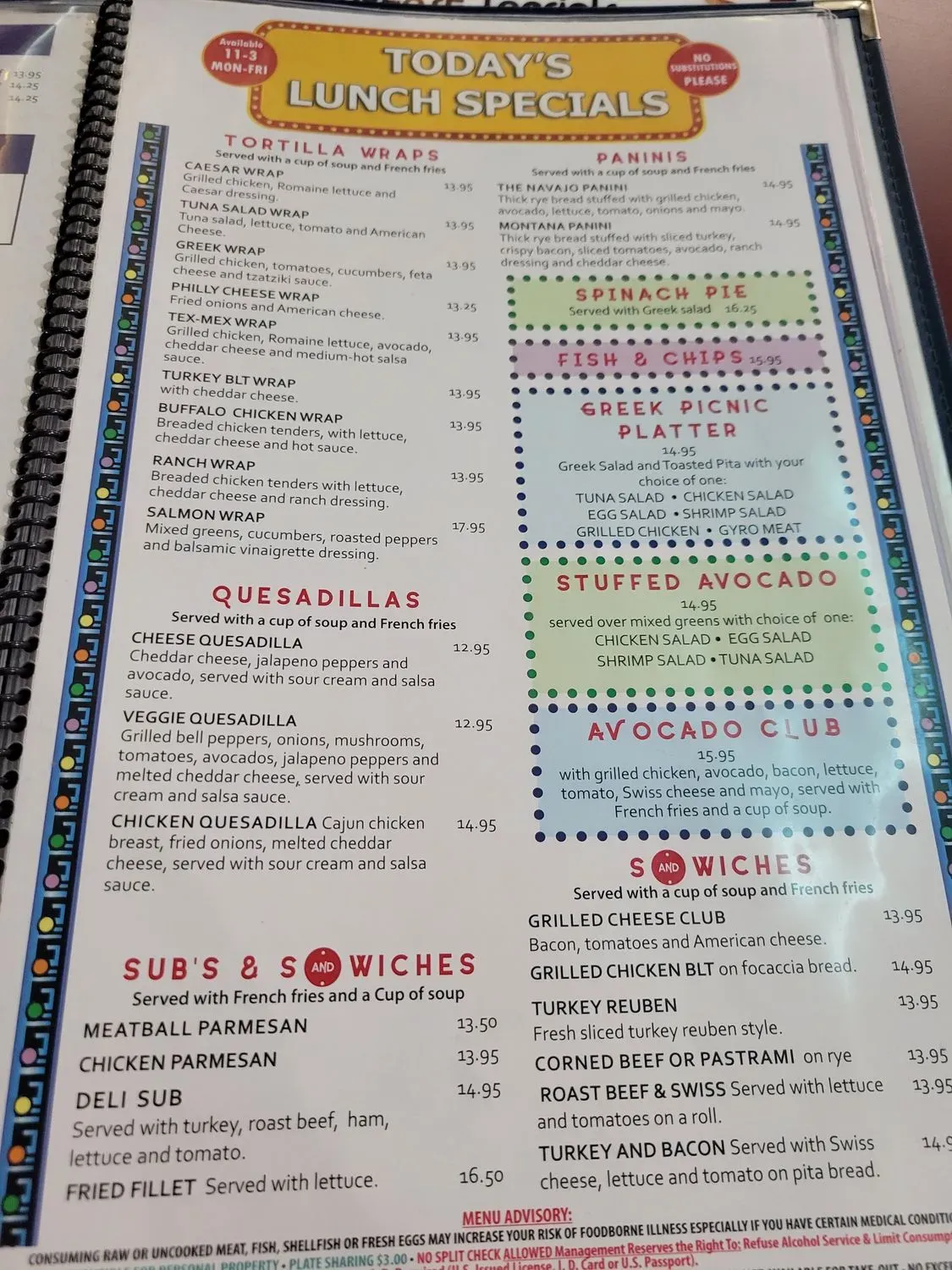 Menu 5