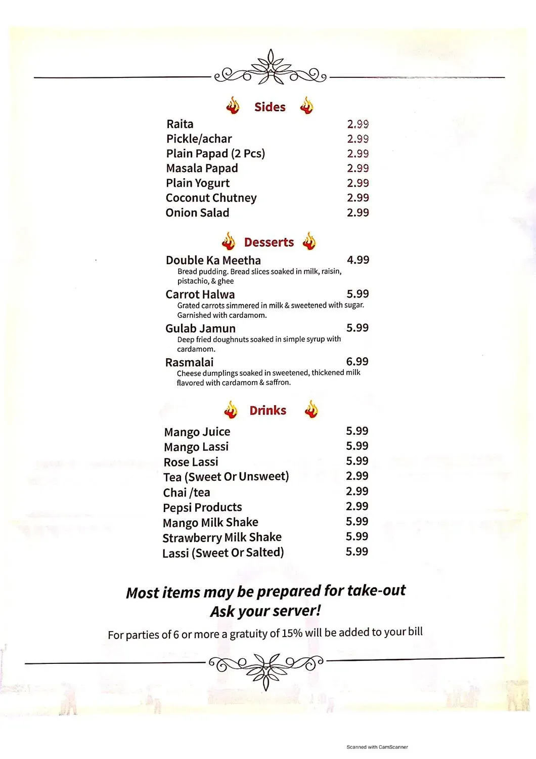 Menu 5