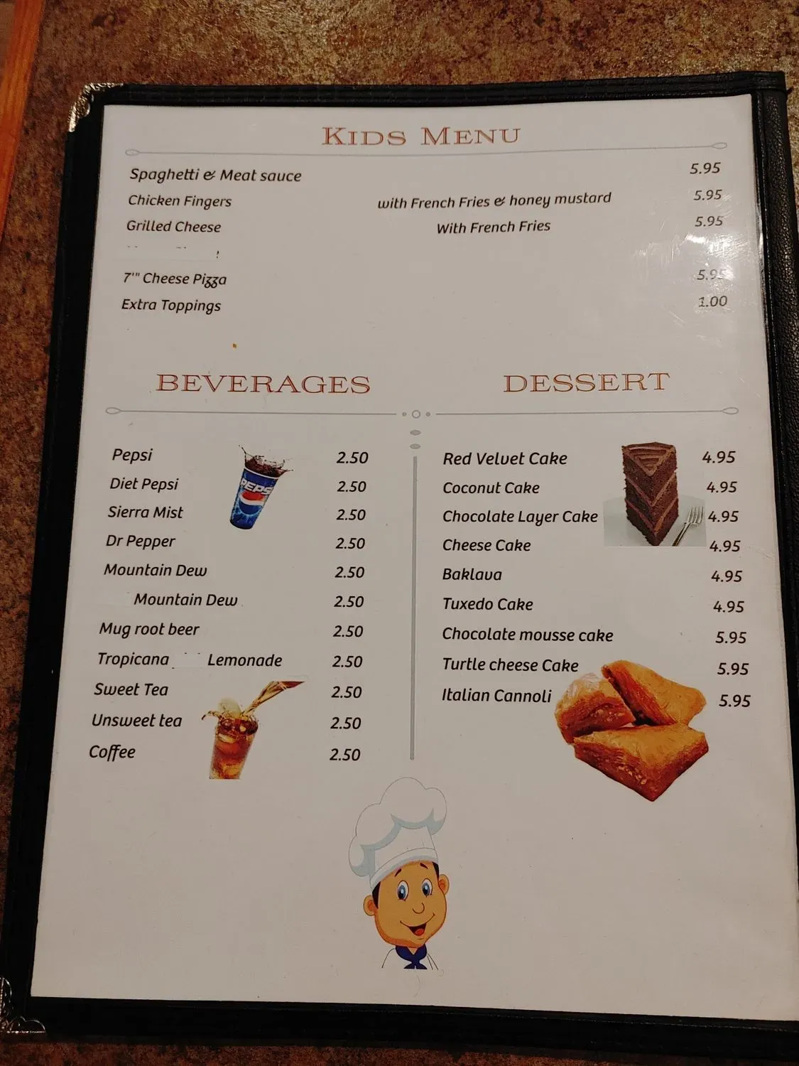 Menu 5