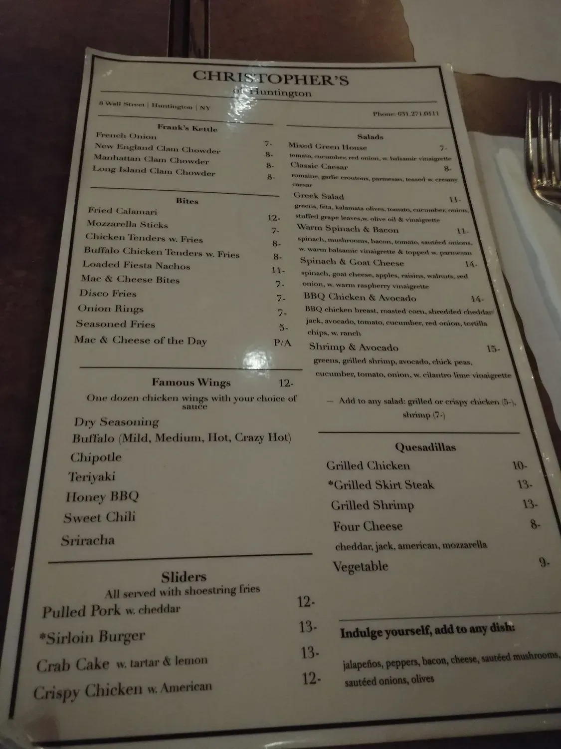 Menu 2