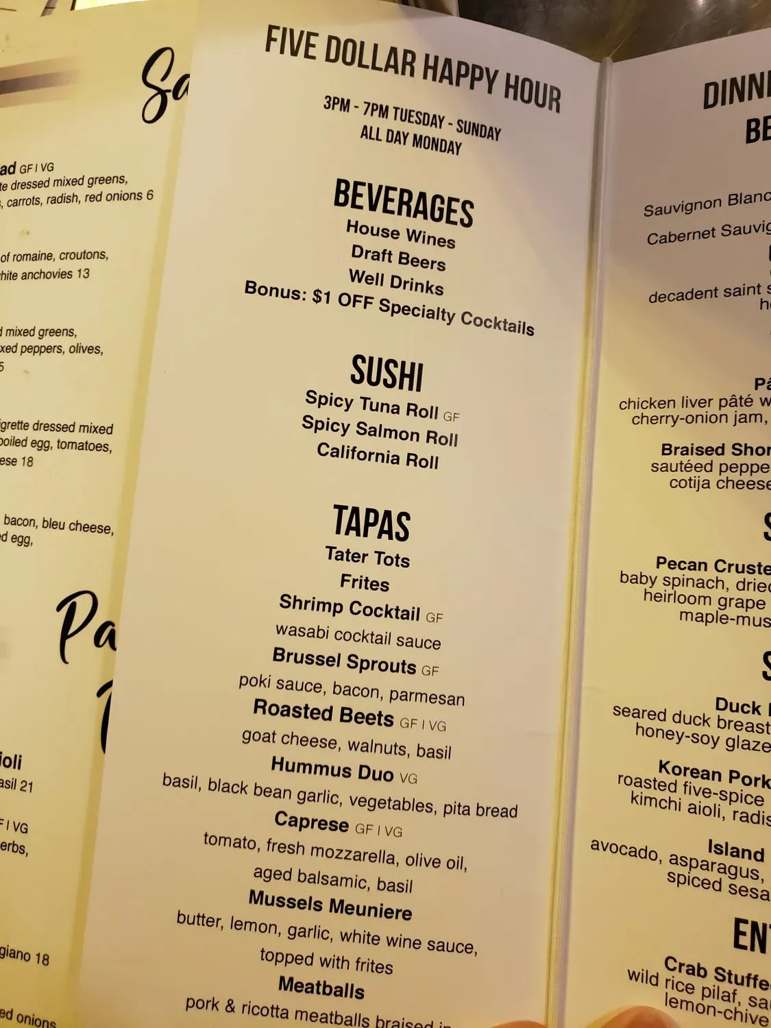 Menu 5