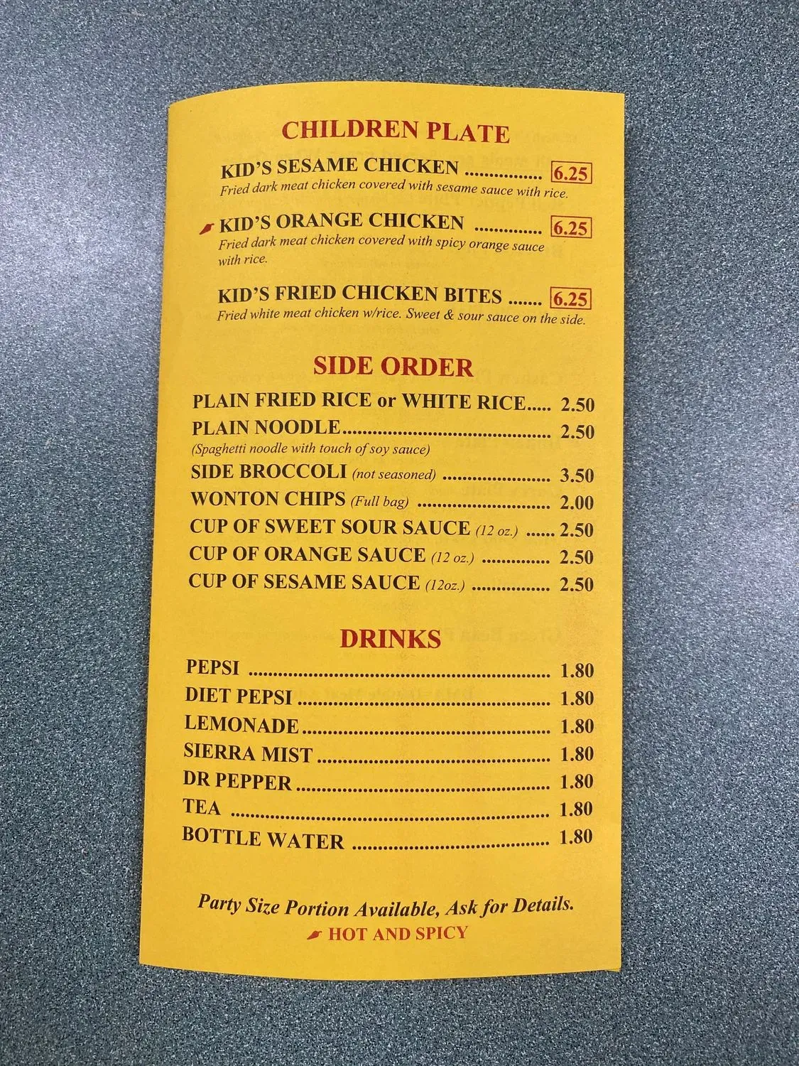 Menu 1