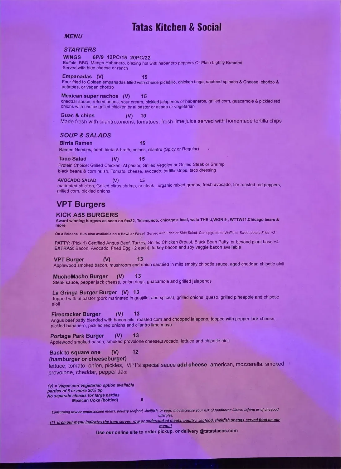 Menu 5