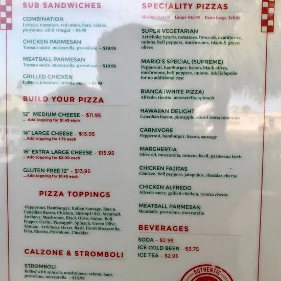 Menu 1