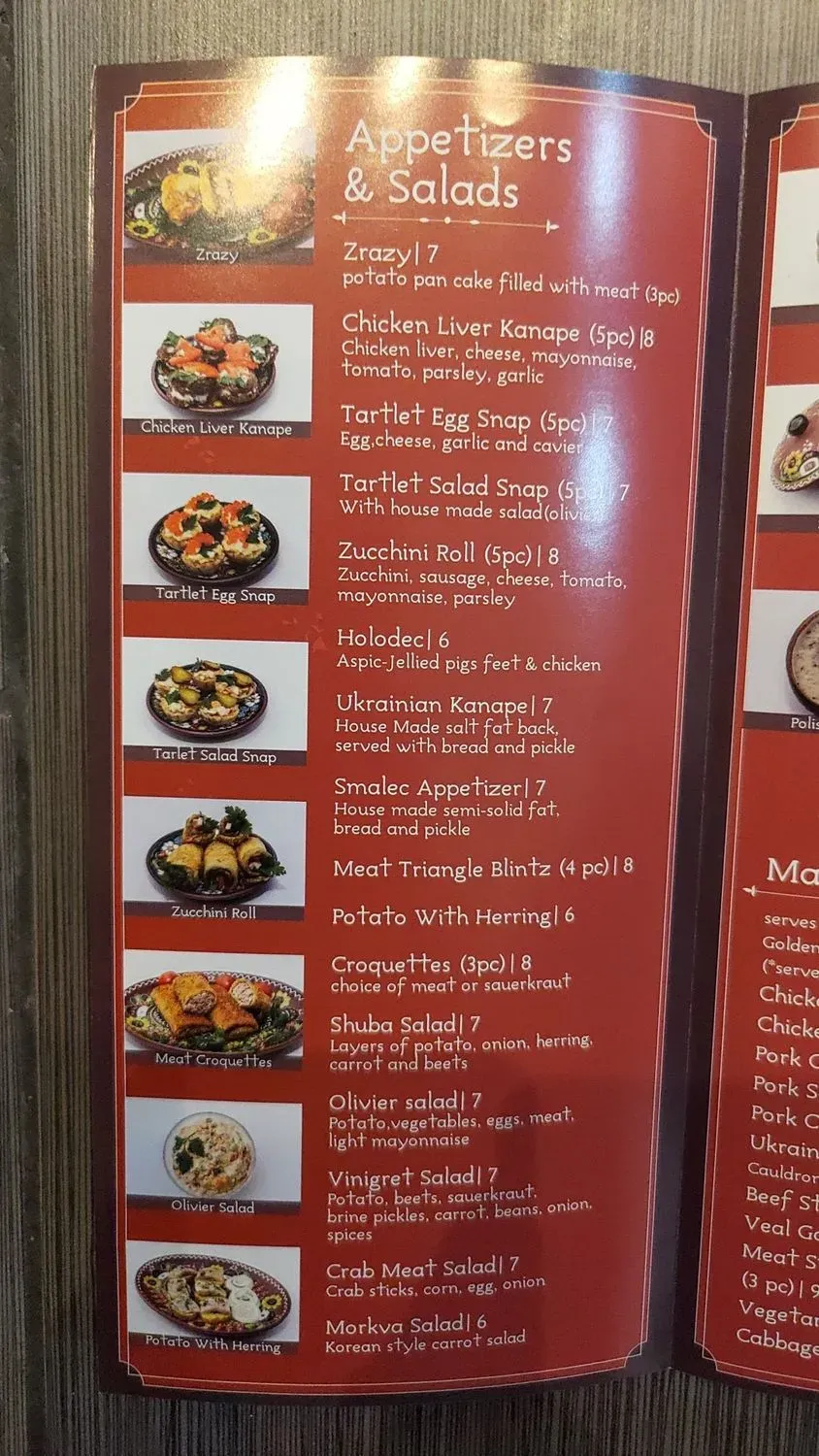 Menu 5