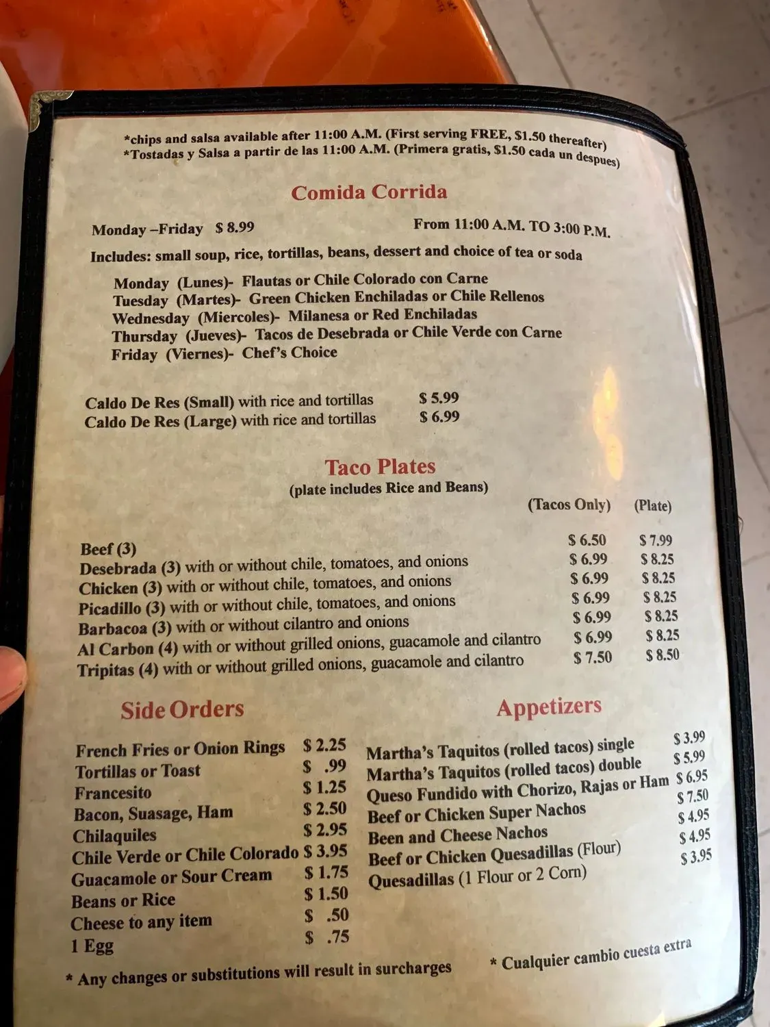 Menu 4