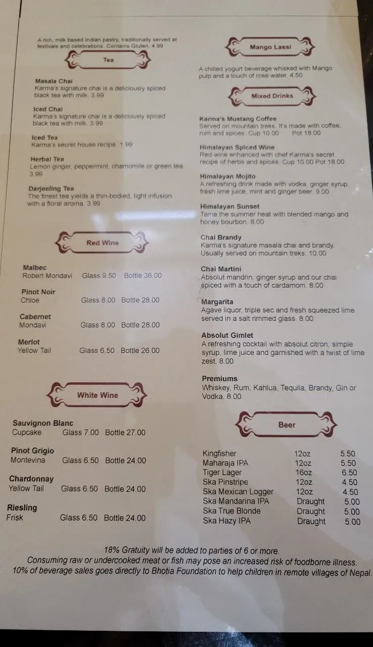 Menu 6