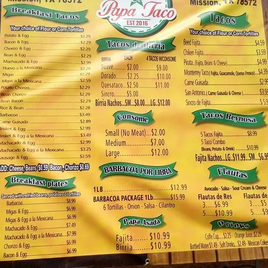 Menu 1