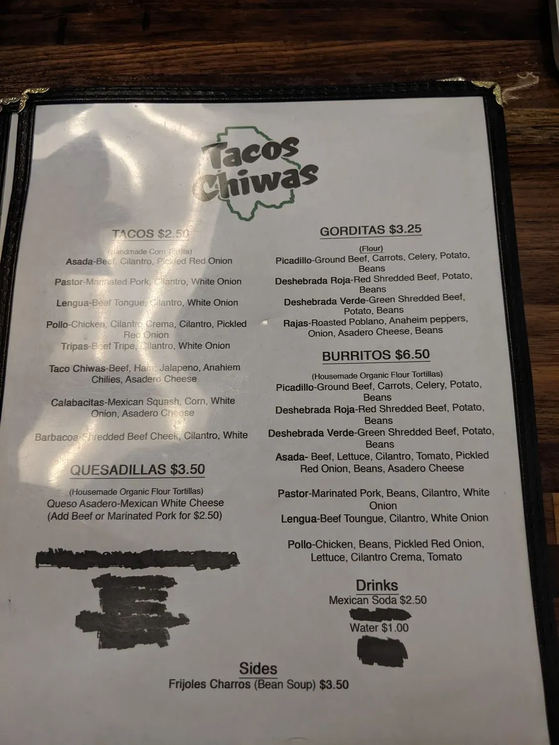 Menu 5