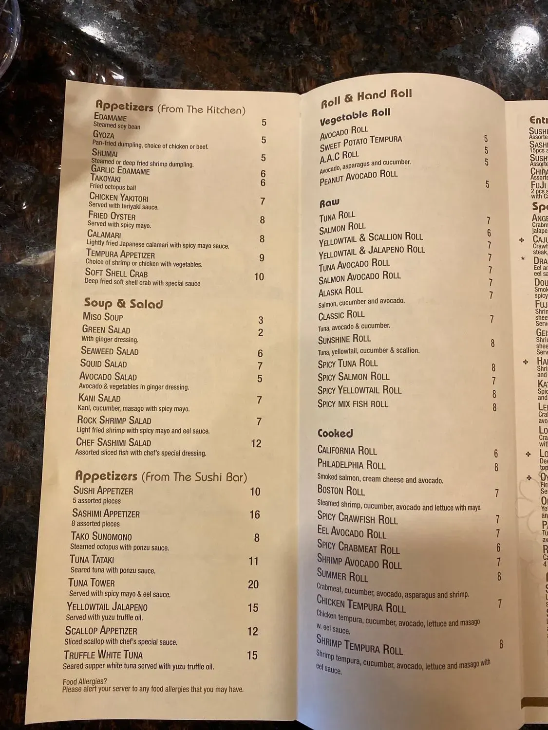 Menu 4