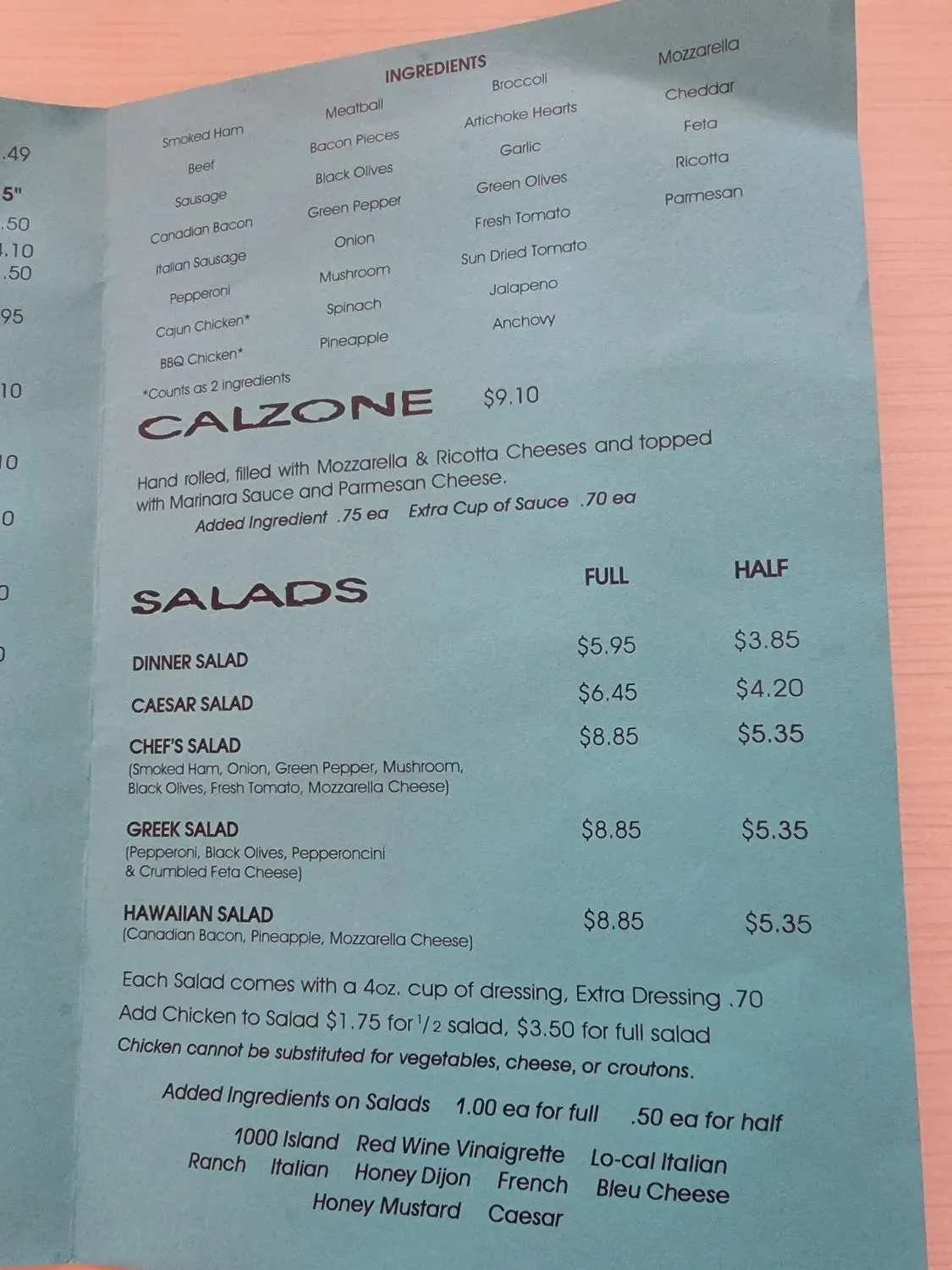 Menu 3