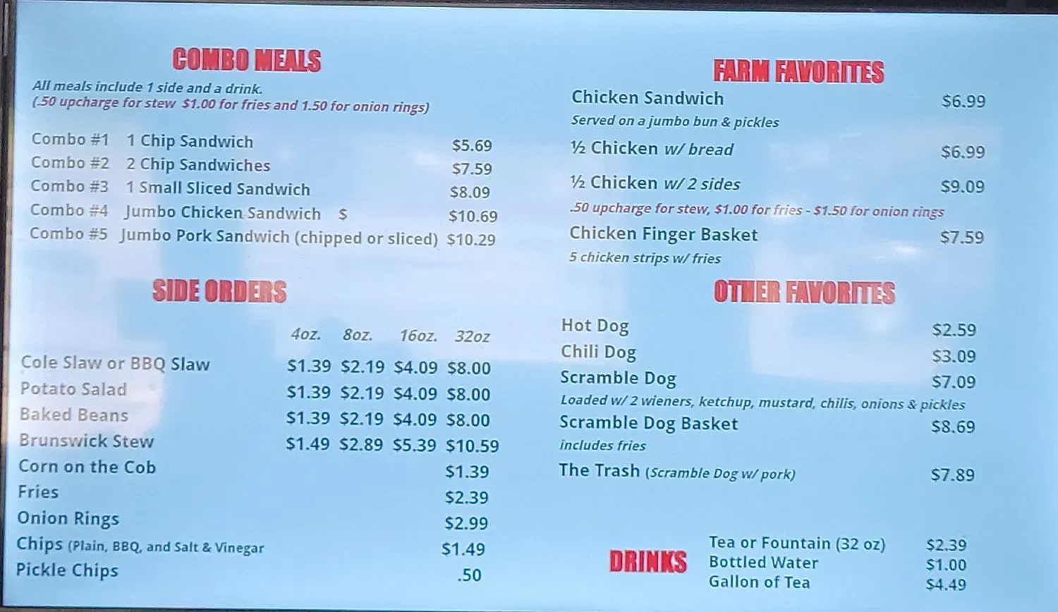 Menu 1