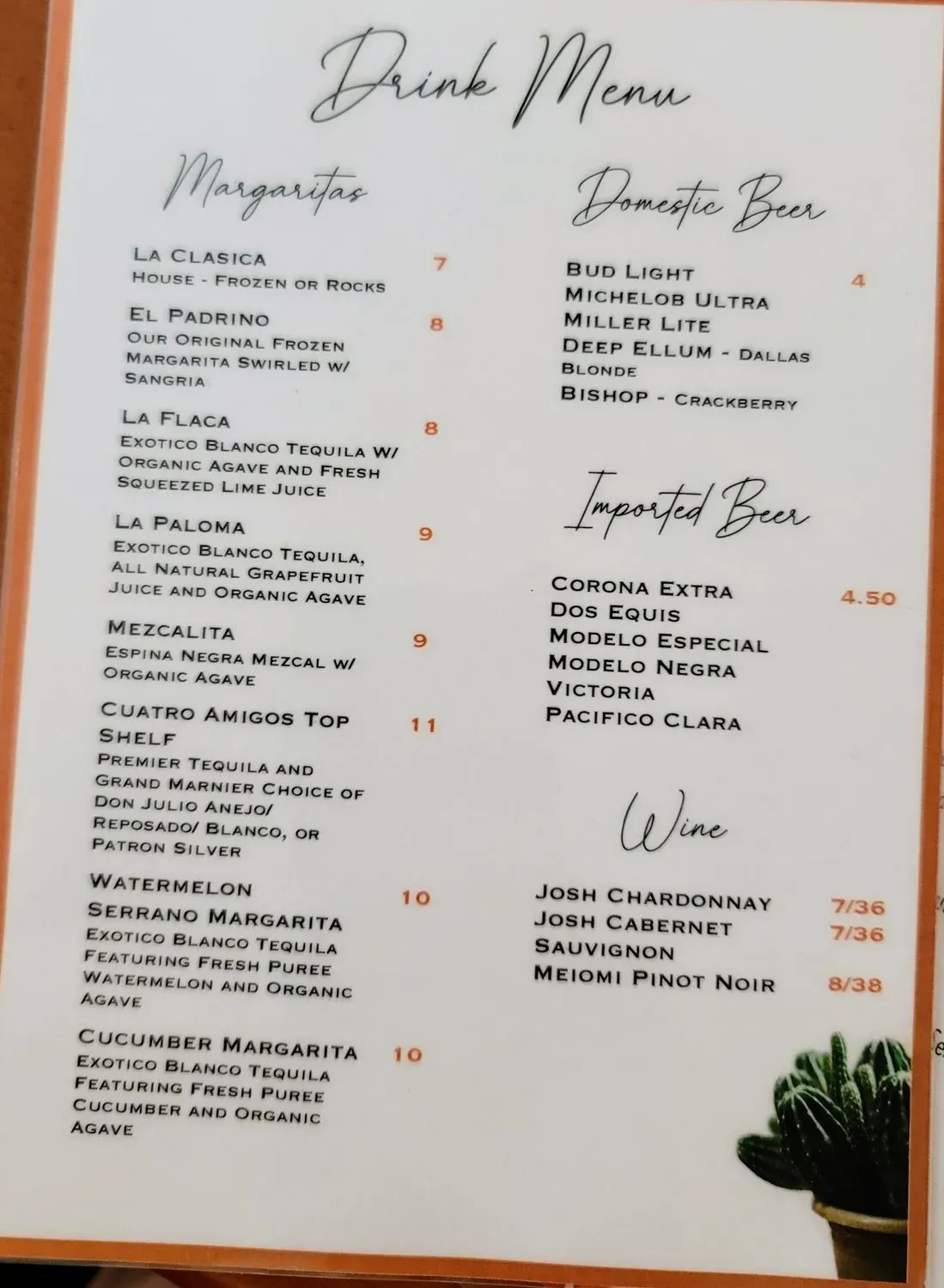 Menu 1