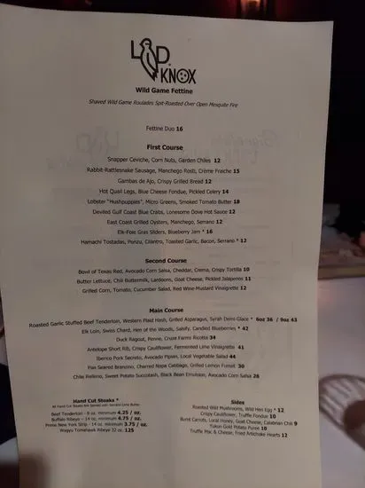 Menu 5