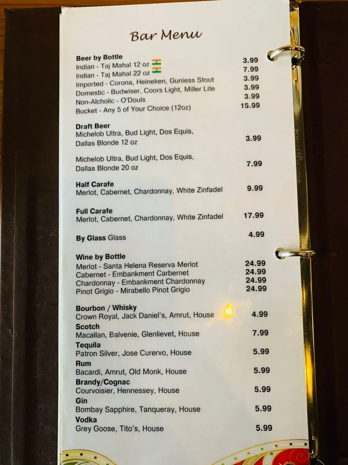 Menu 1