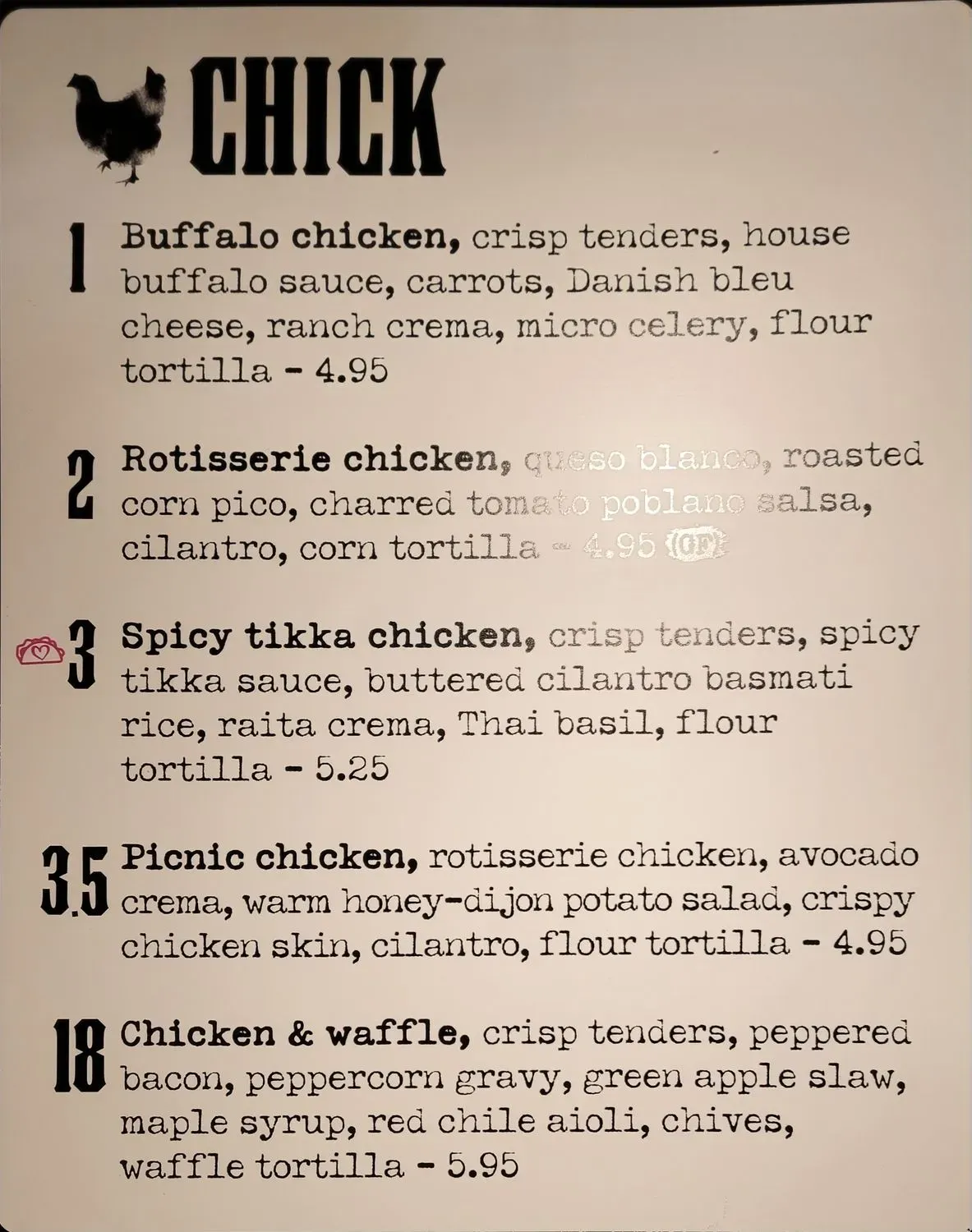 Menu 1