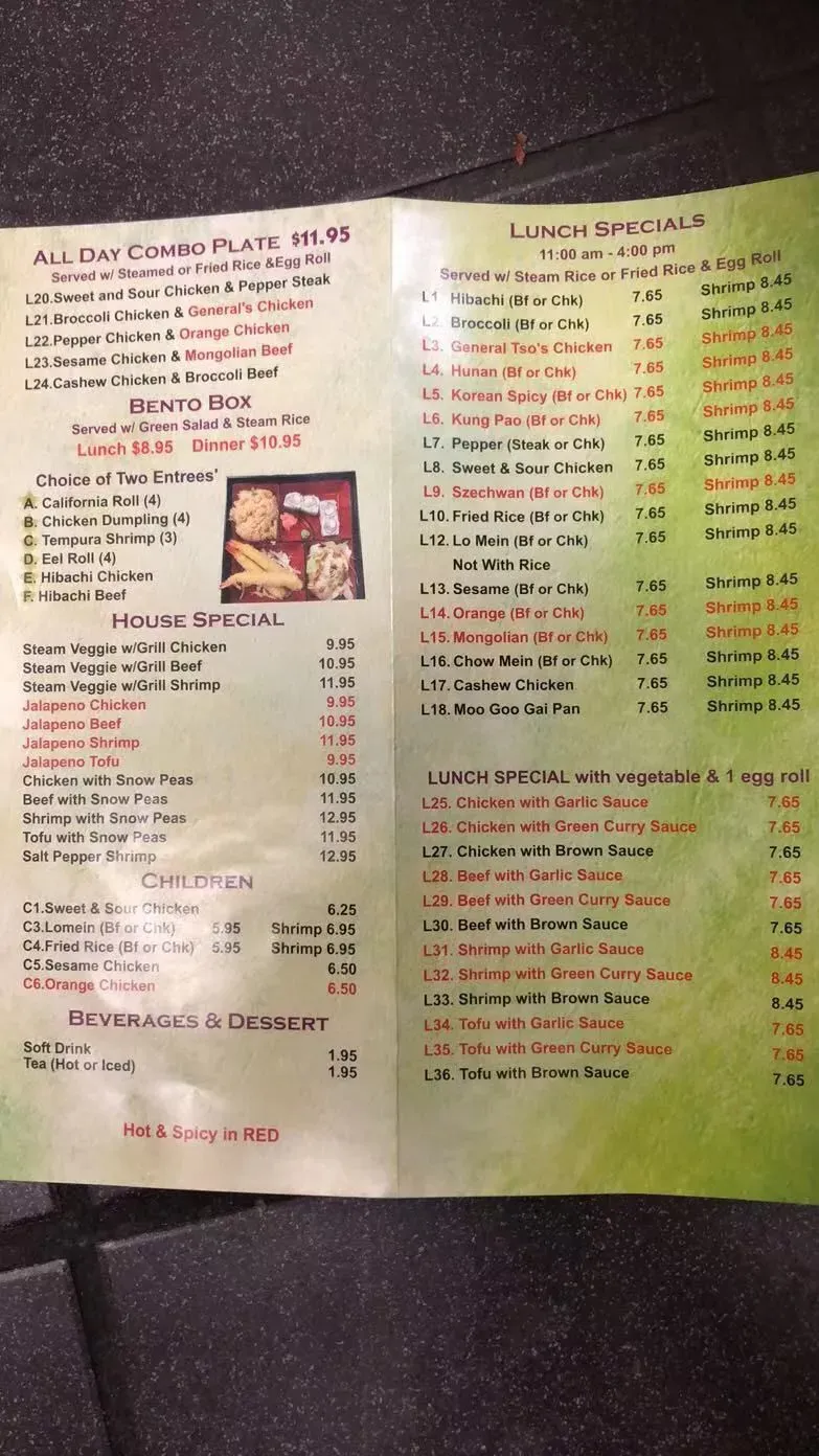 Menu 5