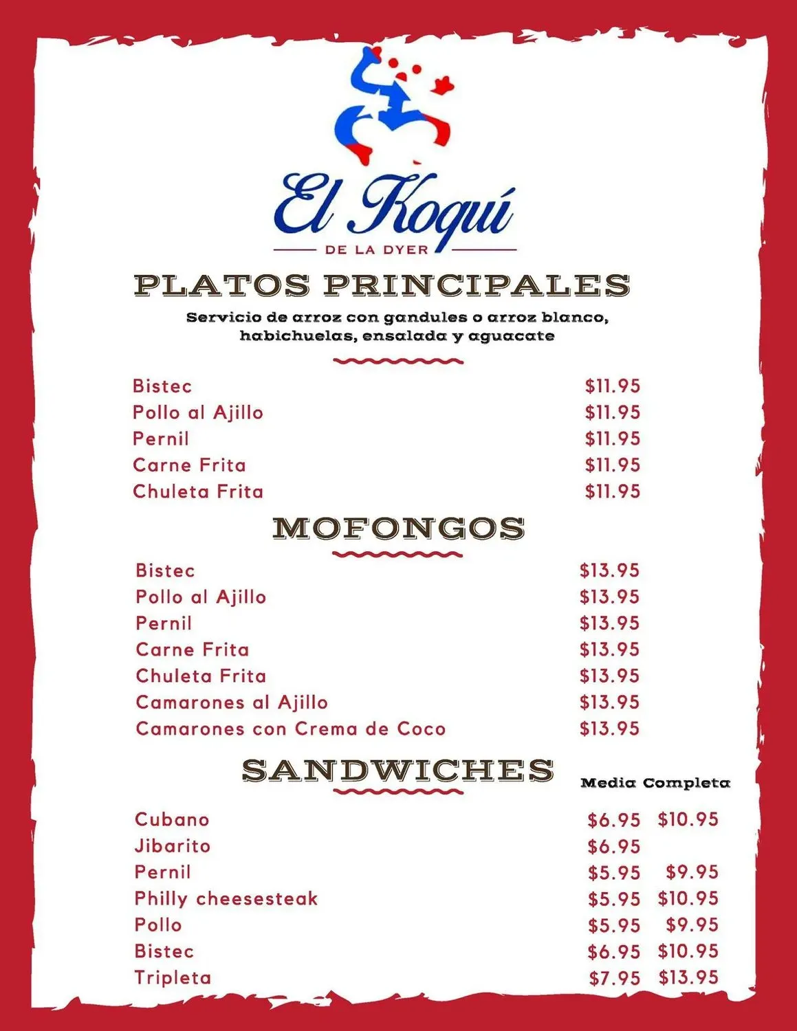 Menu 5