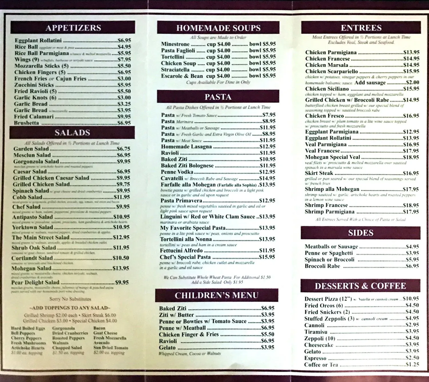 Menu 1