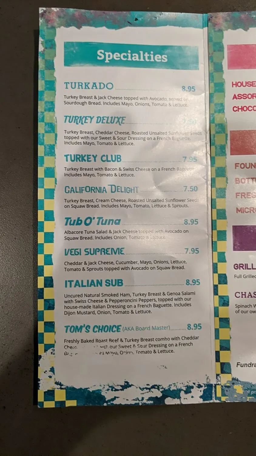 Menu 2