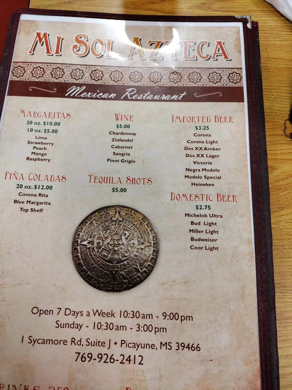 Menu 4