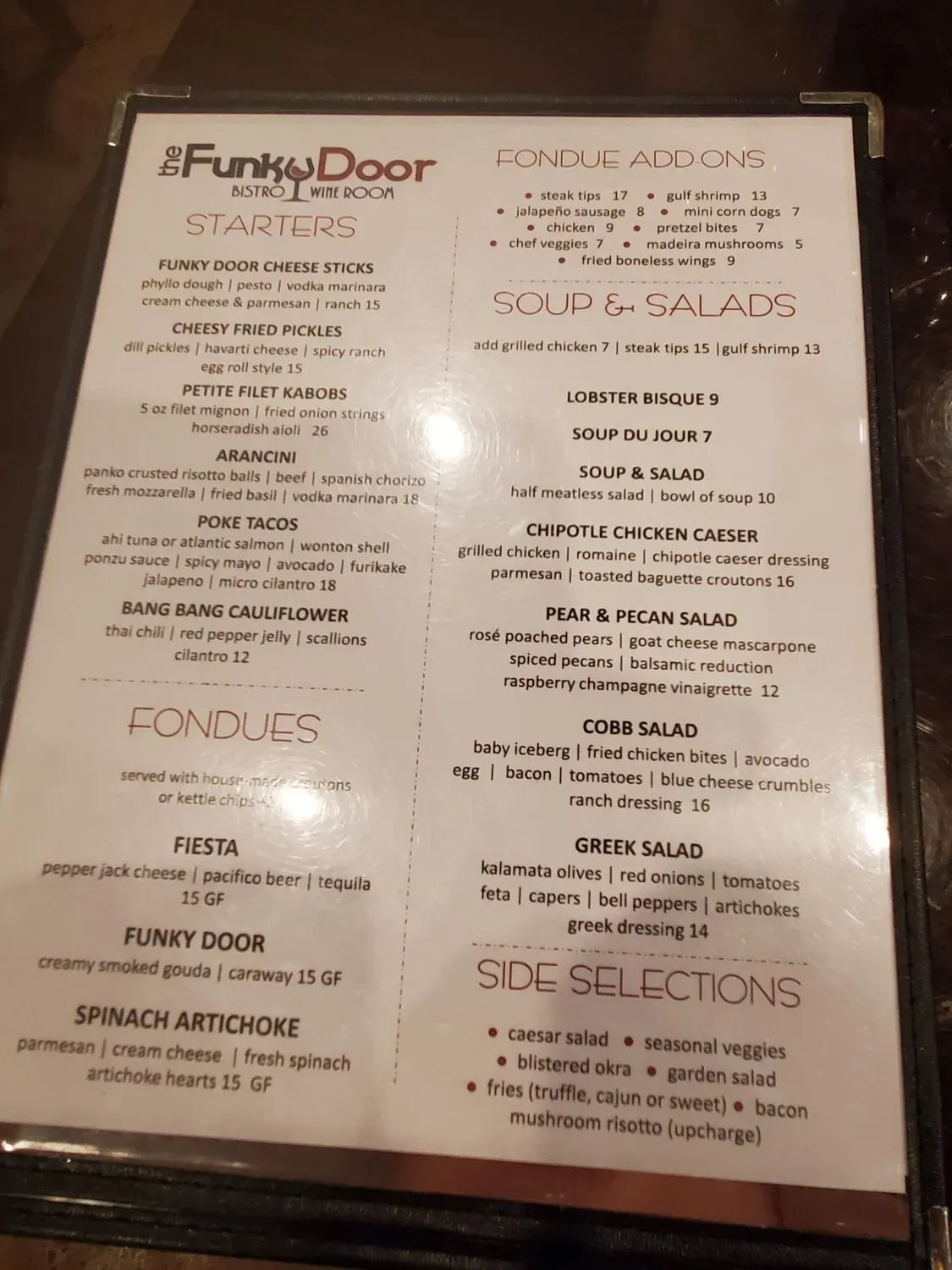 Menu 5