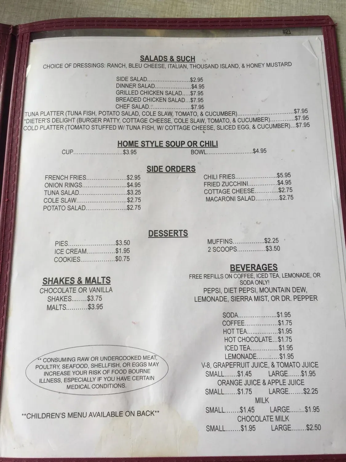 Menu 4