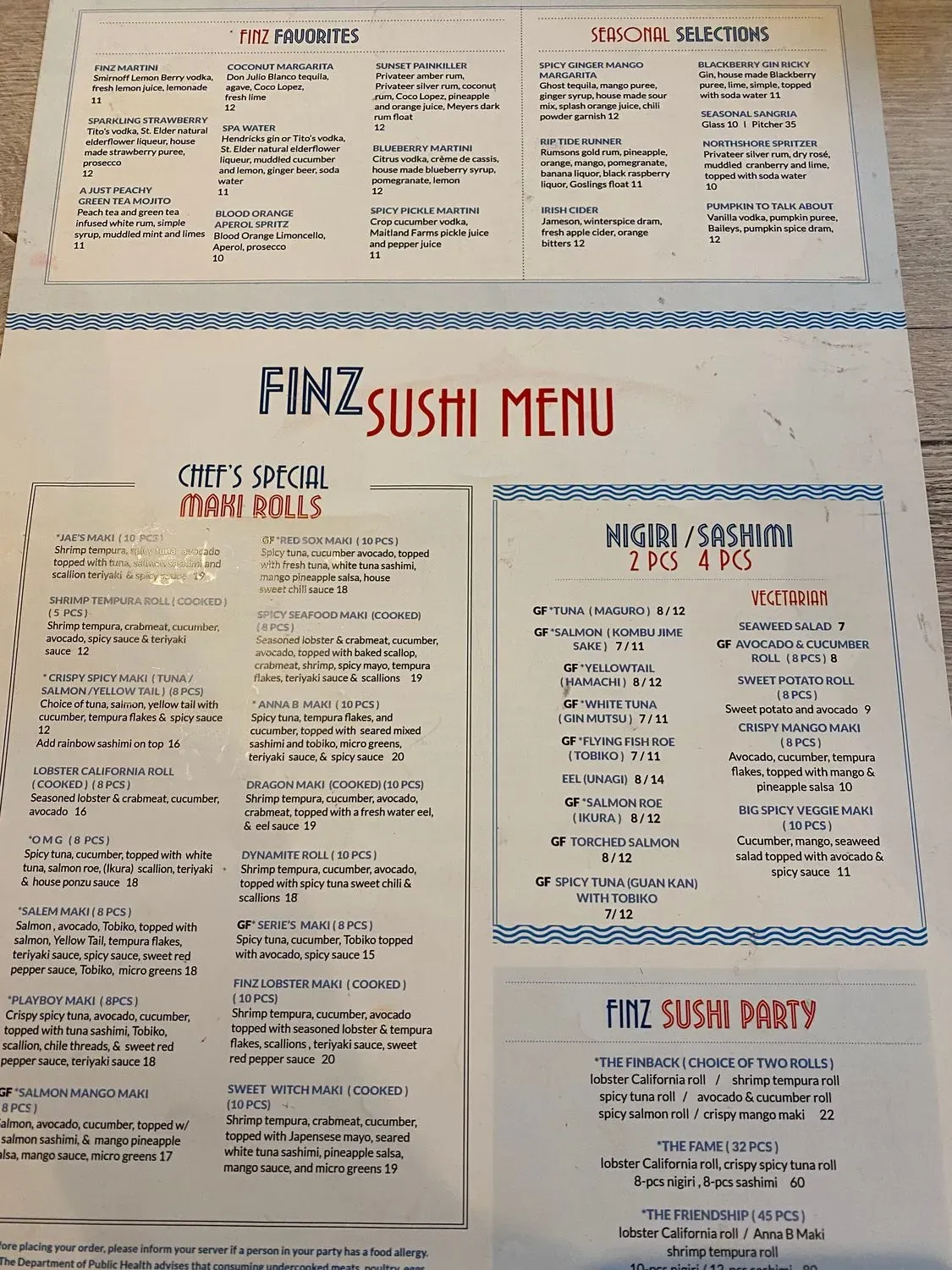 Menu 5