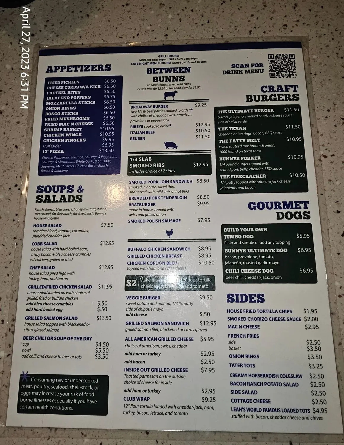 Menu 5