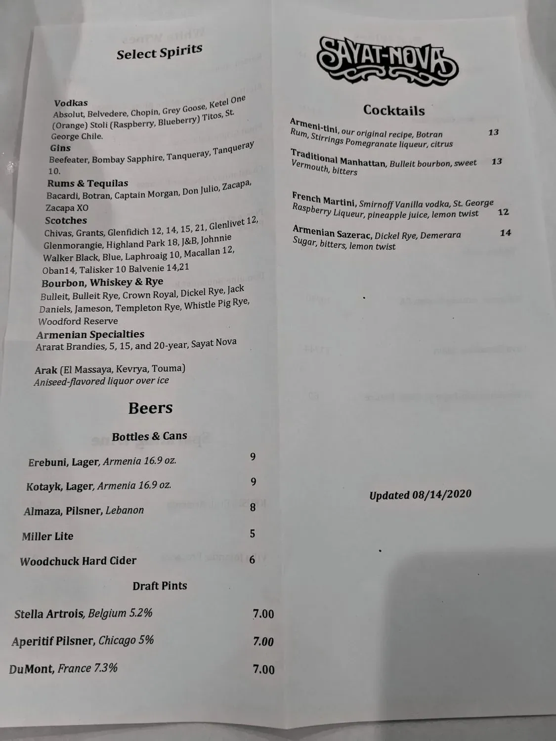 Menu 4