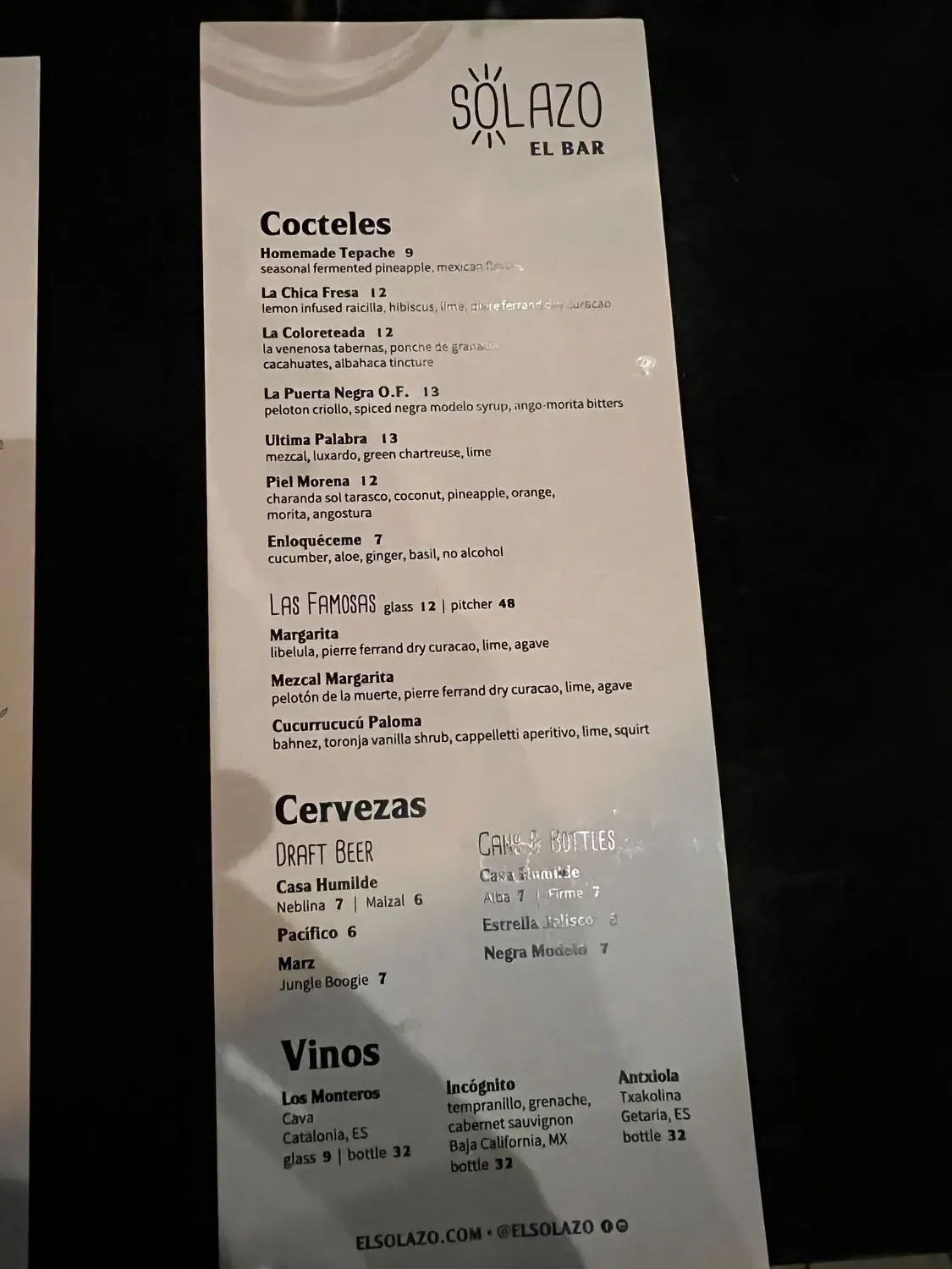 Menu 5