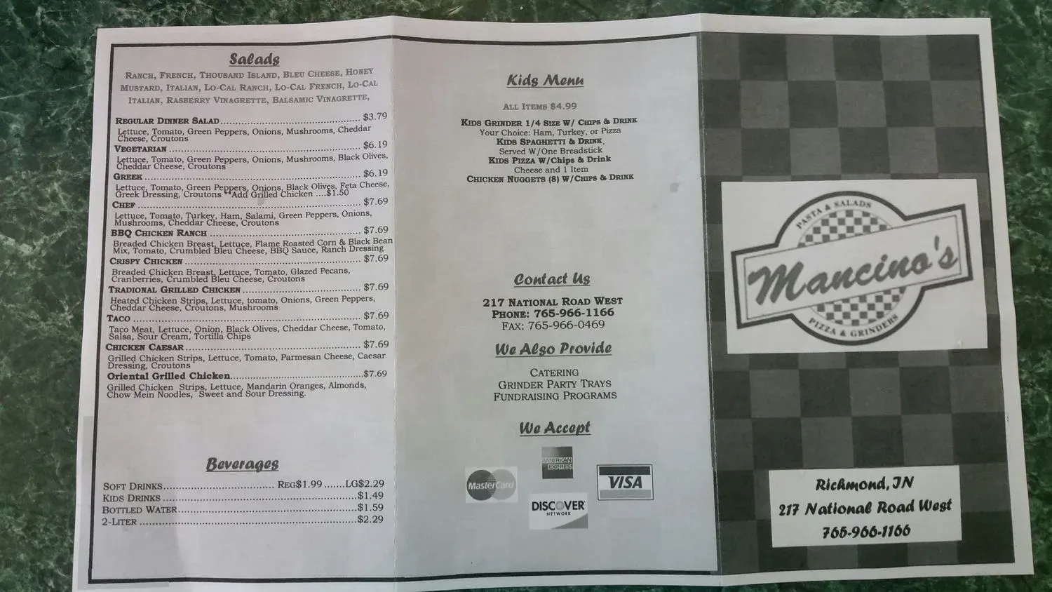 Menu 2