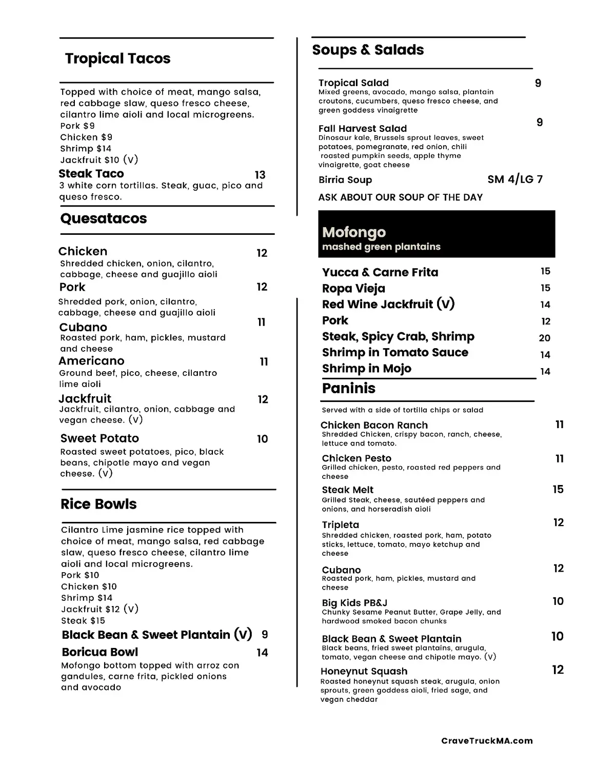 Menu 1