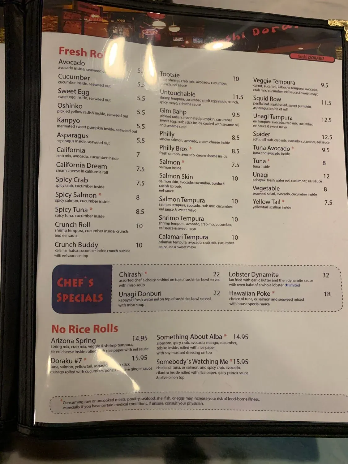 Menu 6