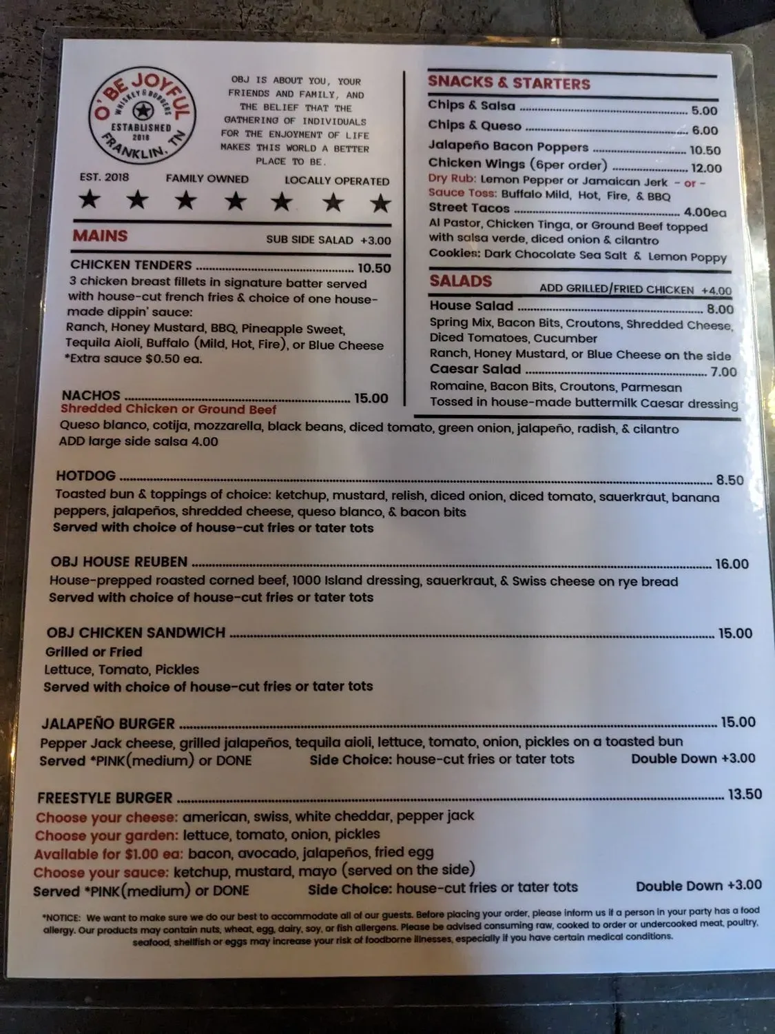 Menu 4