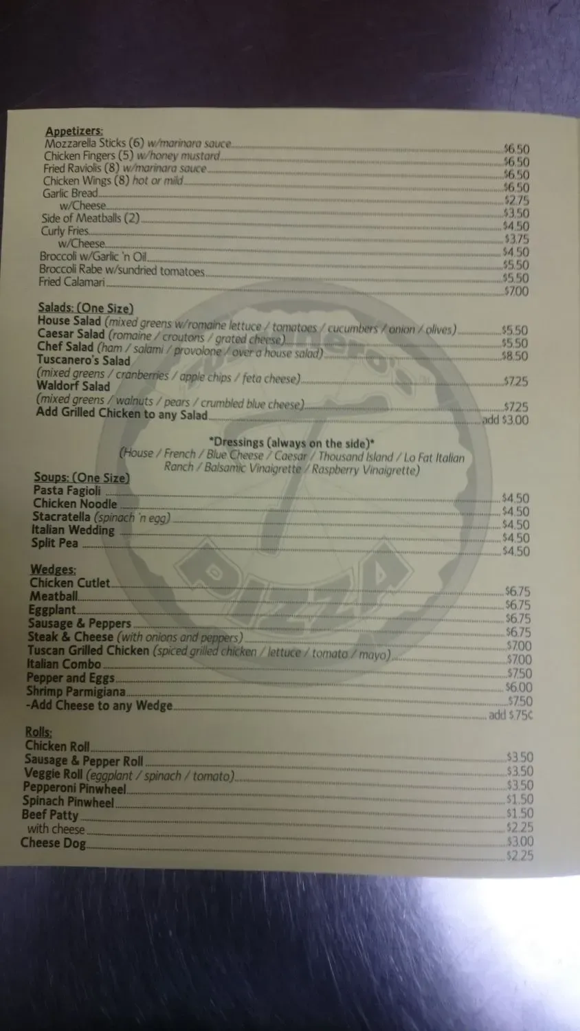 Menu 6