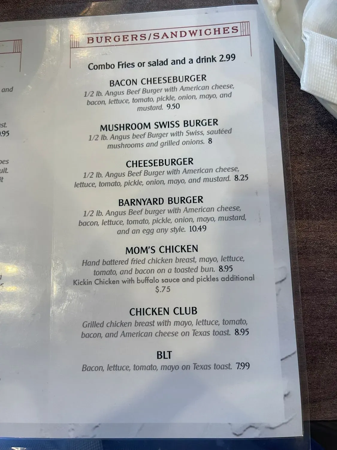 Menu 5