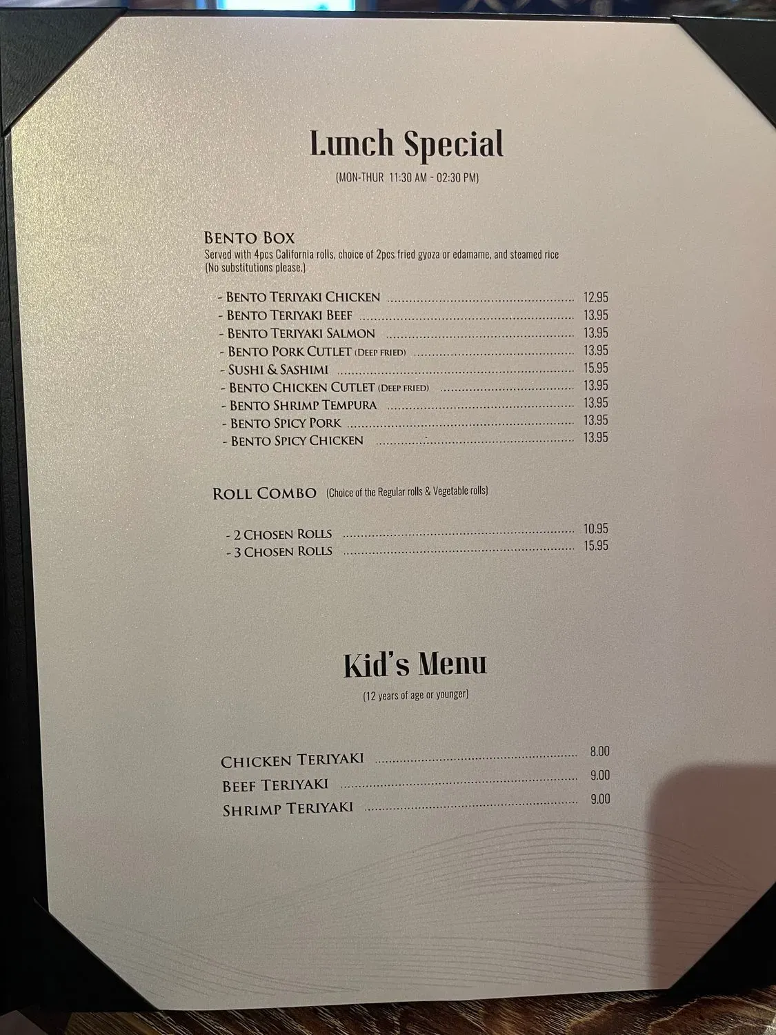 Menu 4