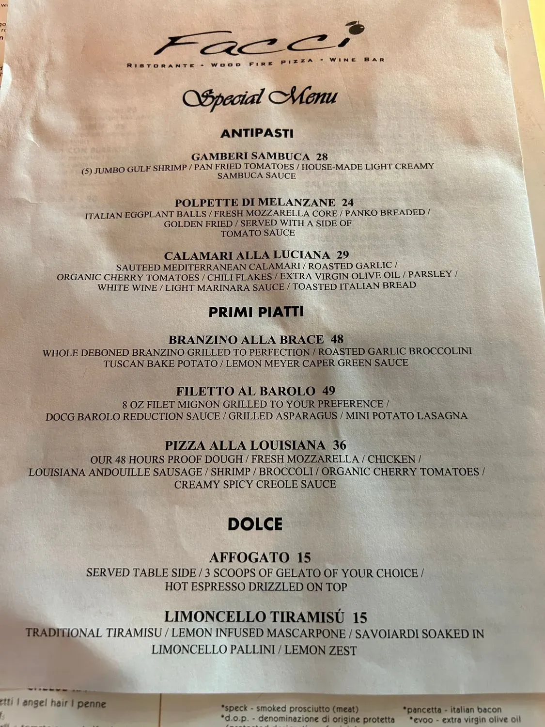 Menu 1