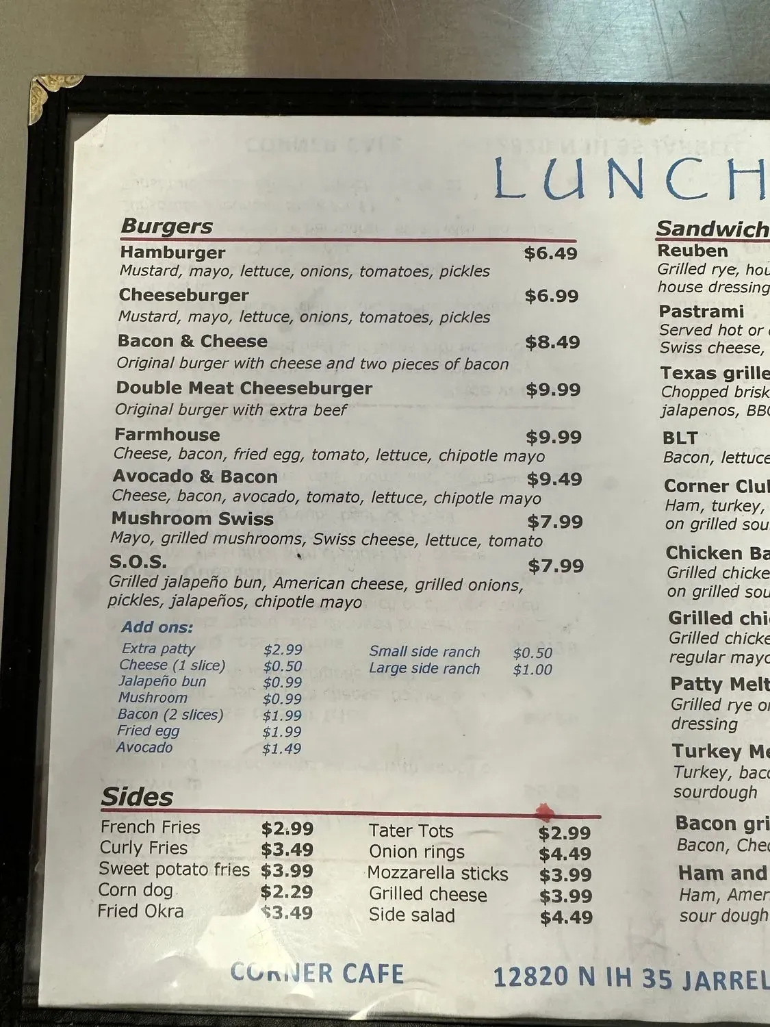 Menu 1