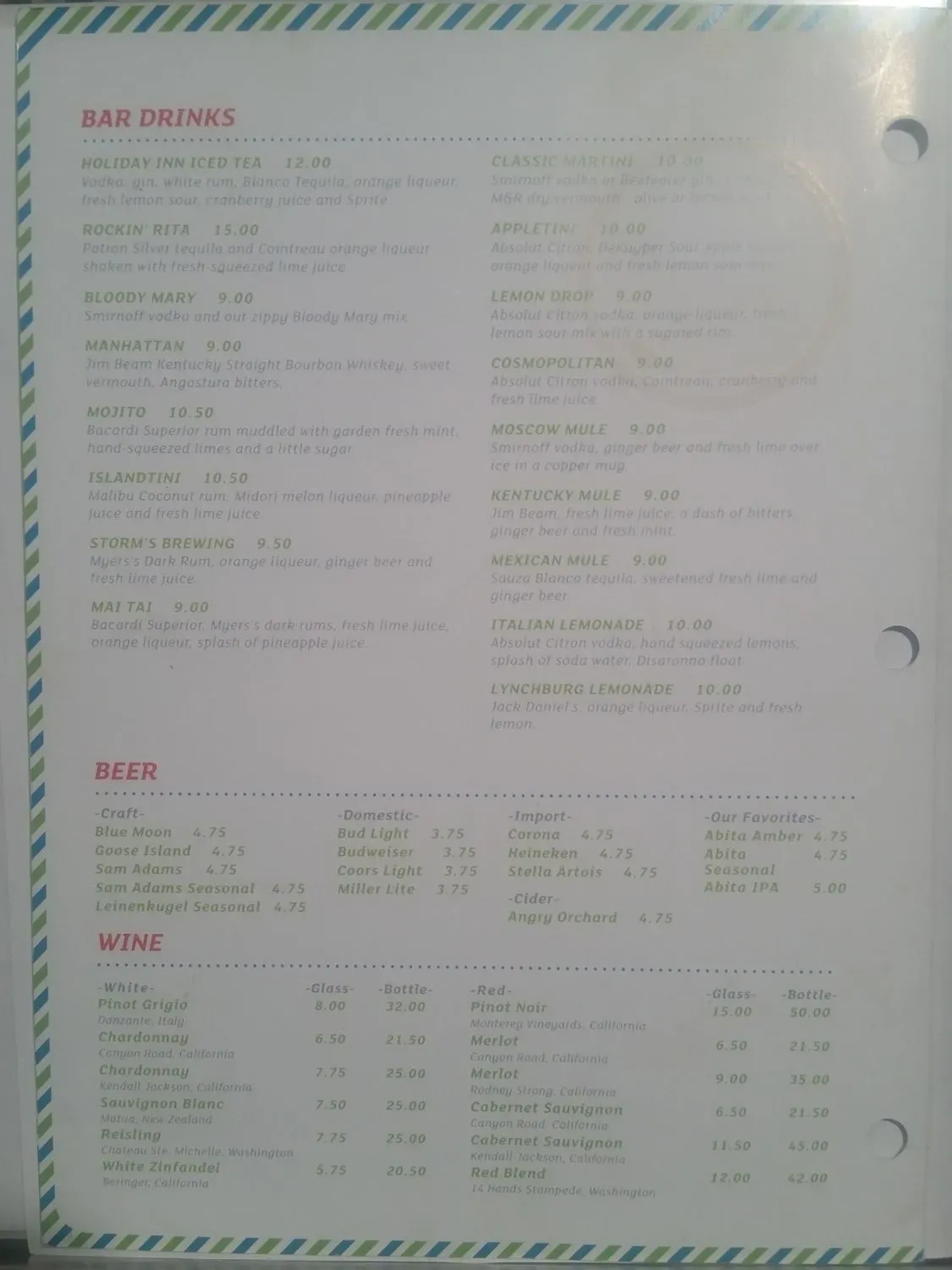 Menu 2