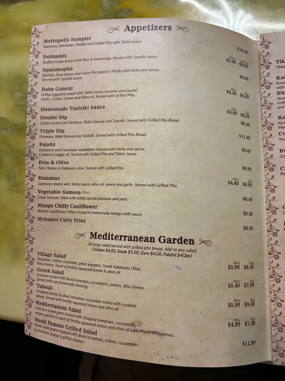 Menu 2