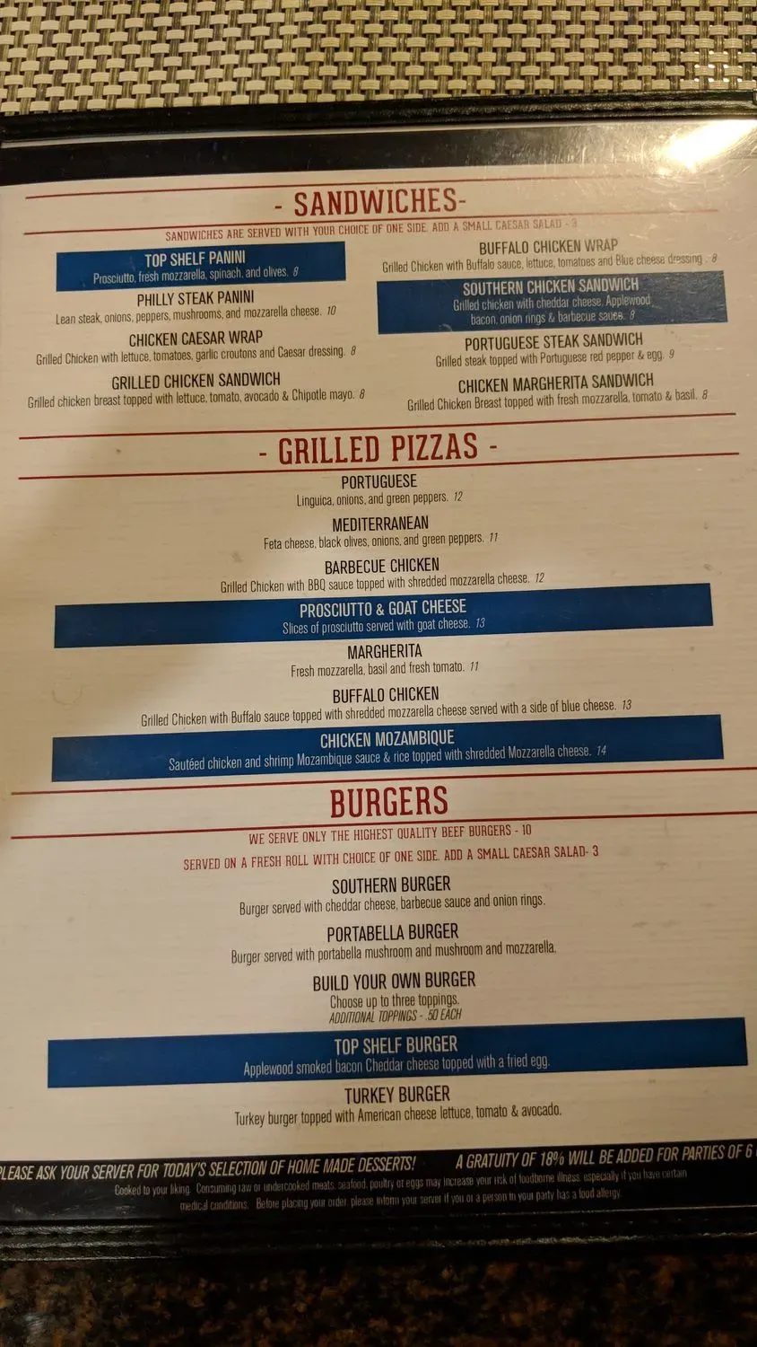 Menu 5