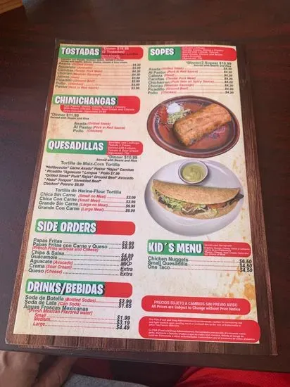 Menu 1