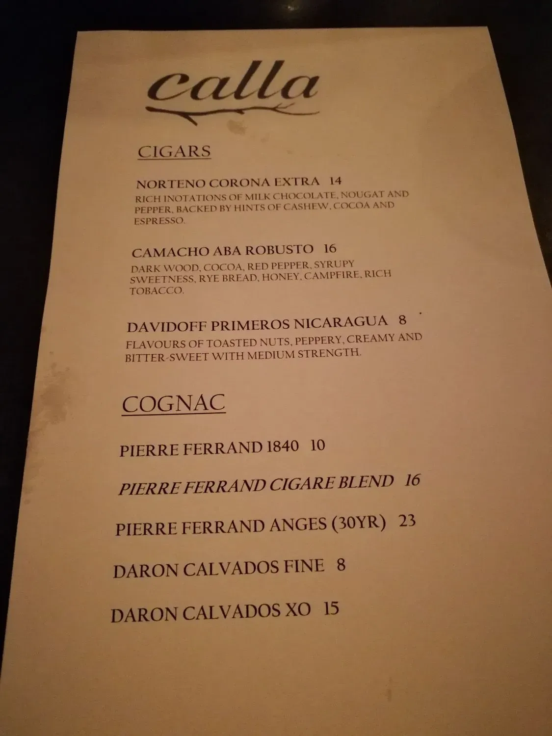 Menu 6