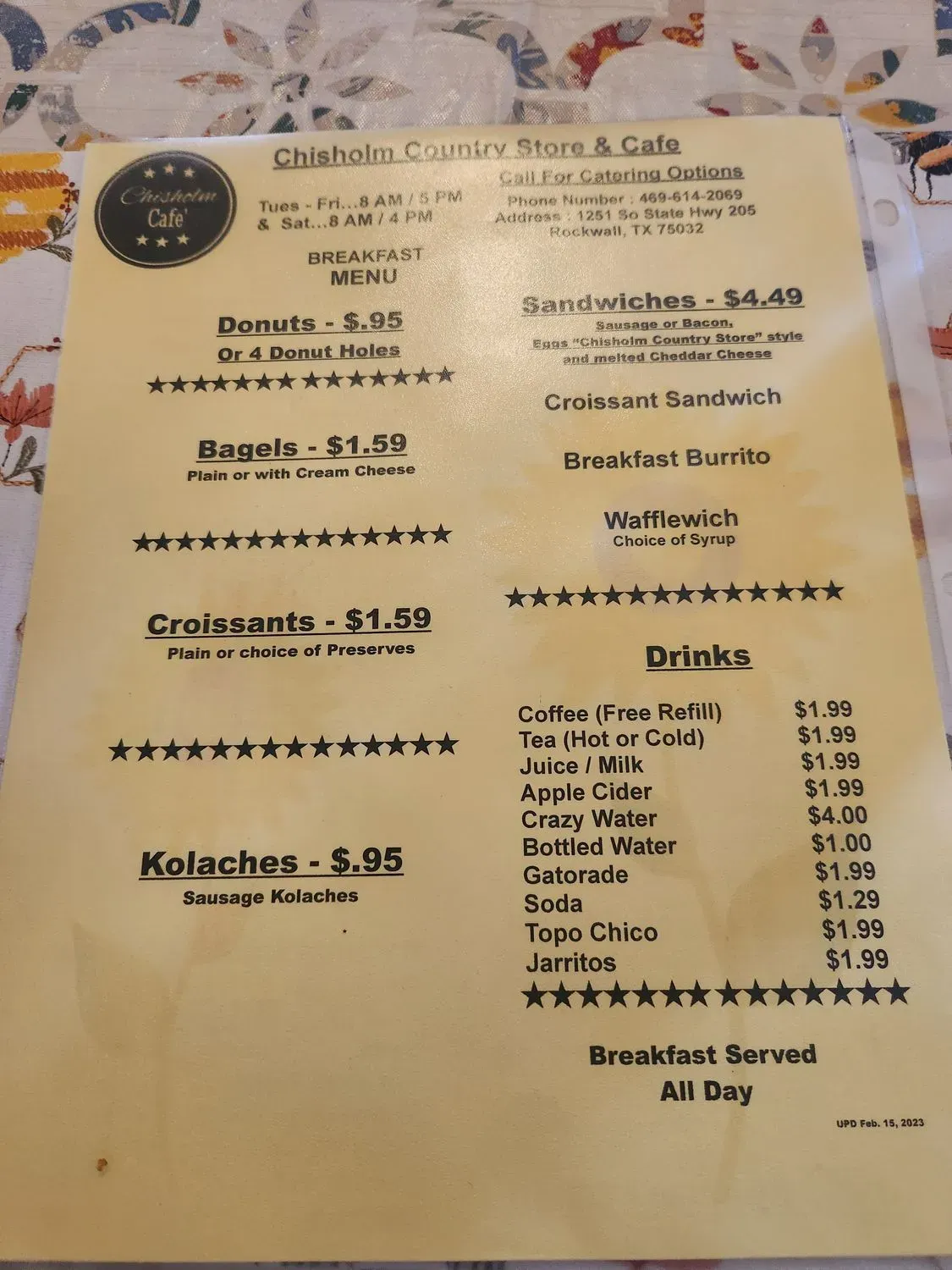 Menu 2