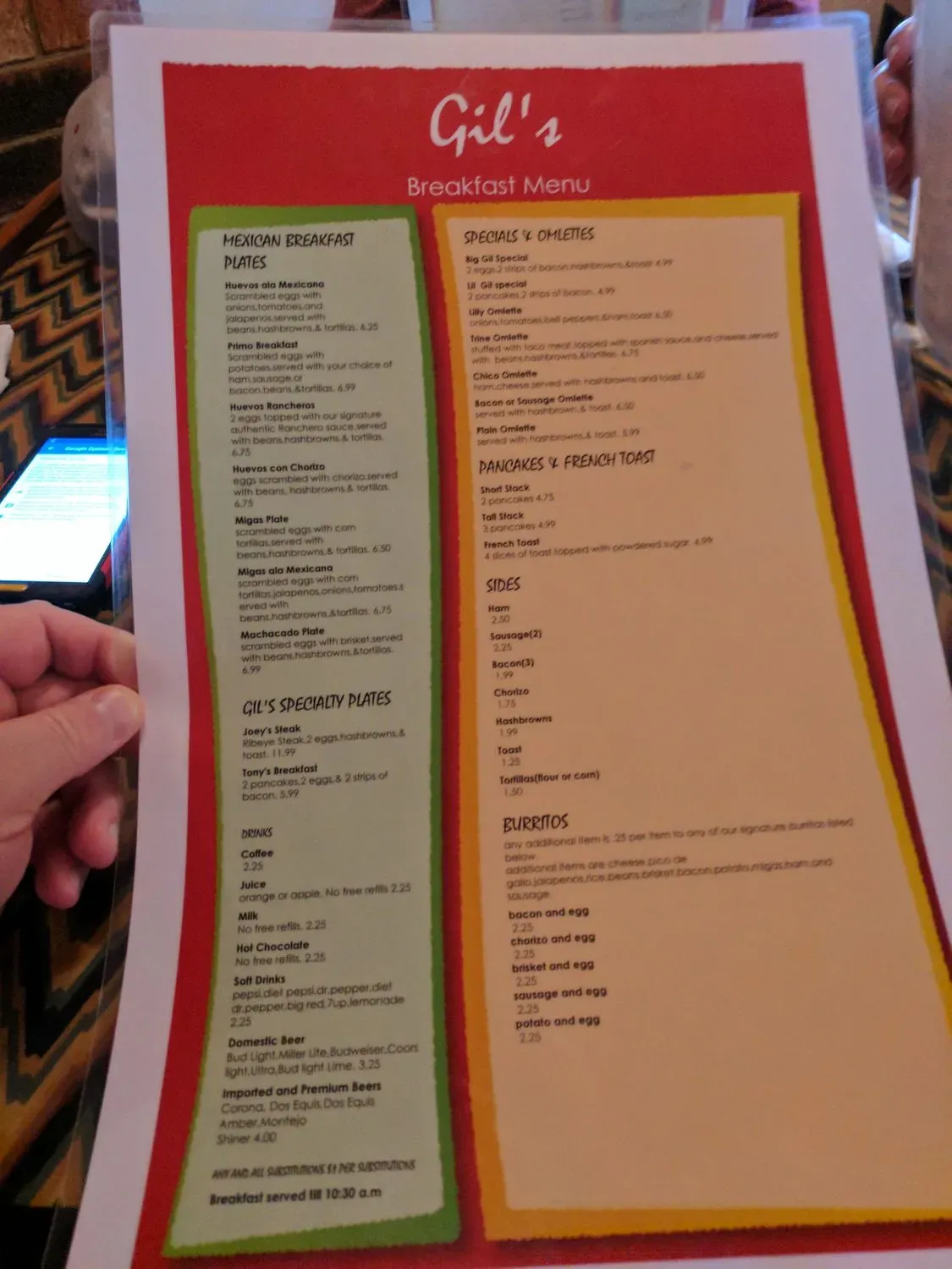 Menu 5